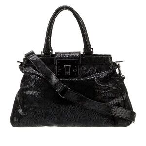 Tory Burch Solid Leather Satchel Bag